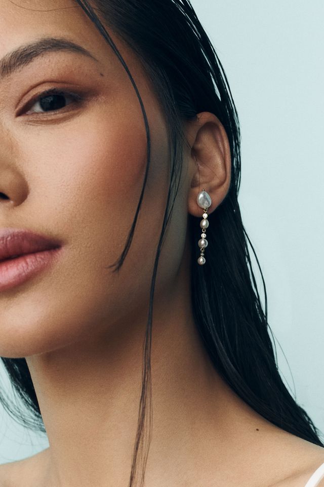 NADRI Siren Freshwater Pearl Drop Earrings #1