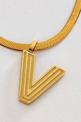 Water Resistant Initial Necklace