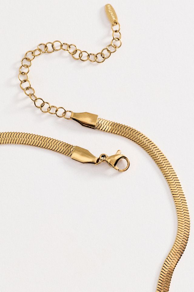 Classic Herringbone Water-Resistant Necklace #1