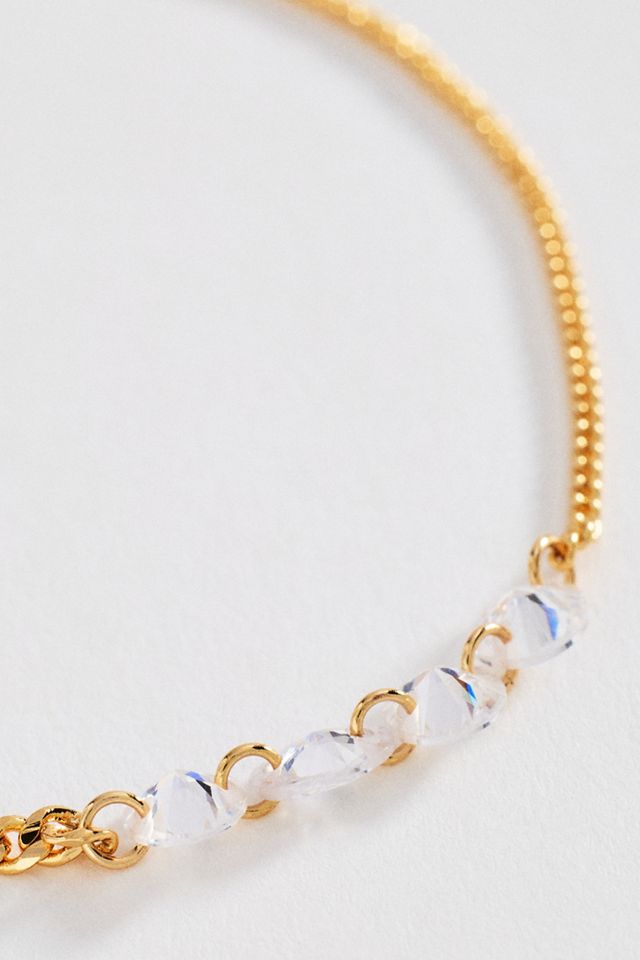 Mixed Chain Crystal Interlude Bracelet #1