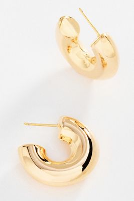Small Tube Hoop Earrings
