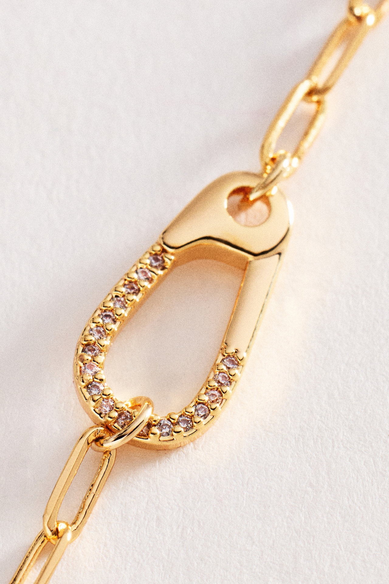 Carabiner Paperclip Chain Bracelet