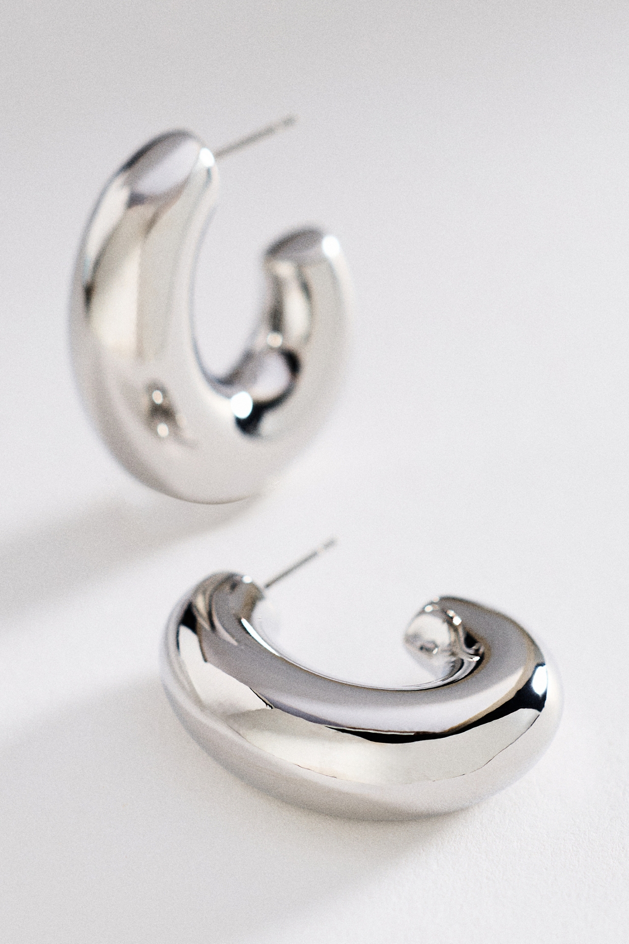 Chunky Tube Hoop Earrings
