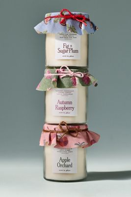 mise en place Fruity Autumn Raspberry Glass Candle