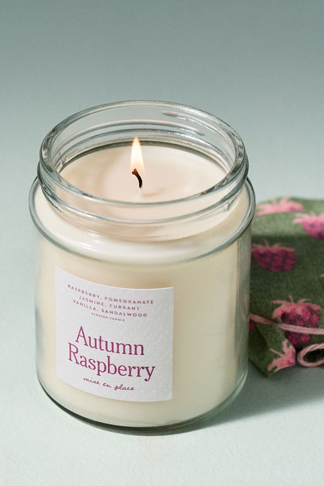 mise en place Fruity Autumn Raspberry Glass Candle #2