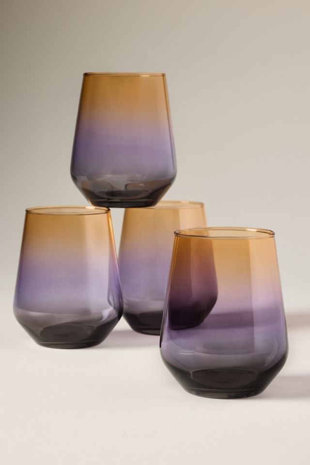 Alba Halloween Stemless Wine Glasses, Set of 4 #3