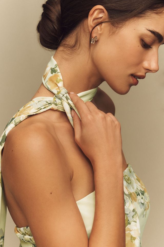 BHLDN Strapless Maxi Dress with Matching Scarf | Anthropologie