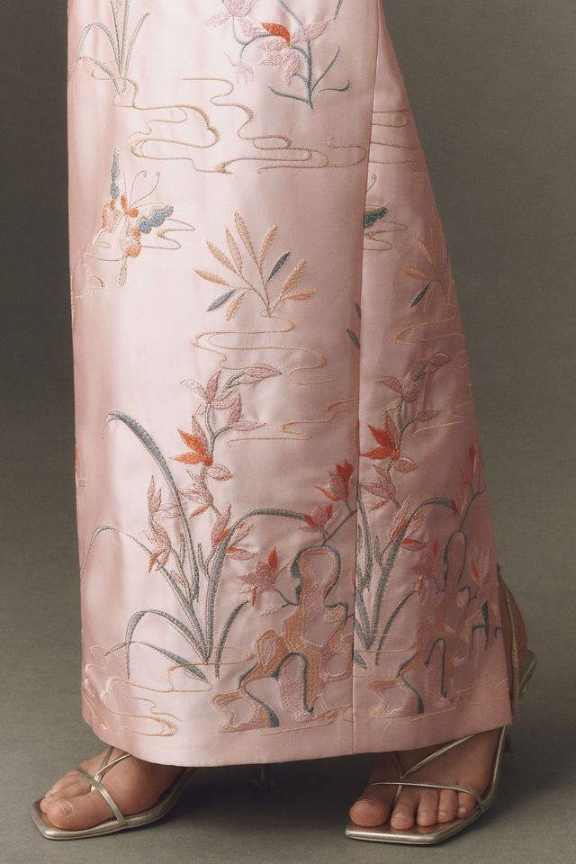 SAU LEE Isla Satin Gown #3