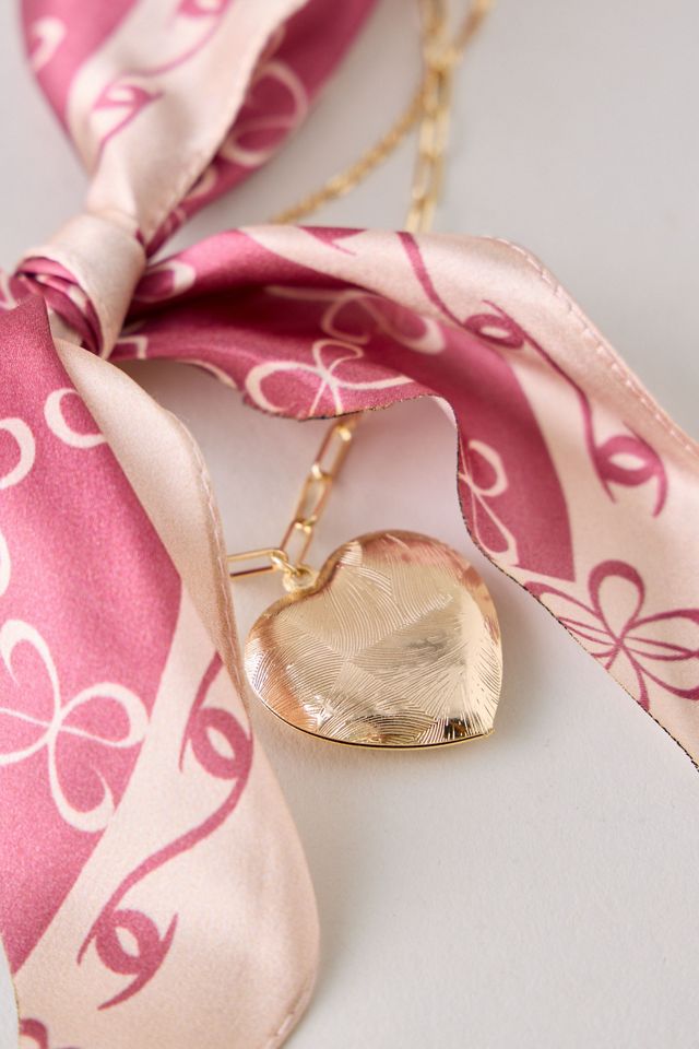 Collana con Foulard in Seta con Logo Maeve #1