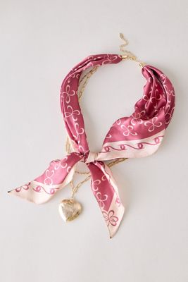 Collar de Pañuelo de Seda con Logo Maeve