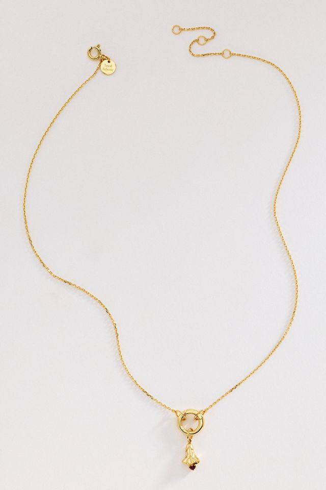 Local Eclectic Birth Flower Charm Necklace #2