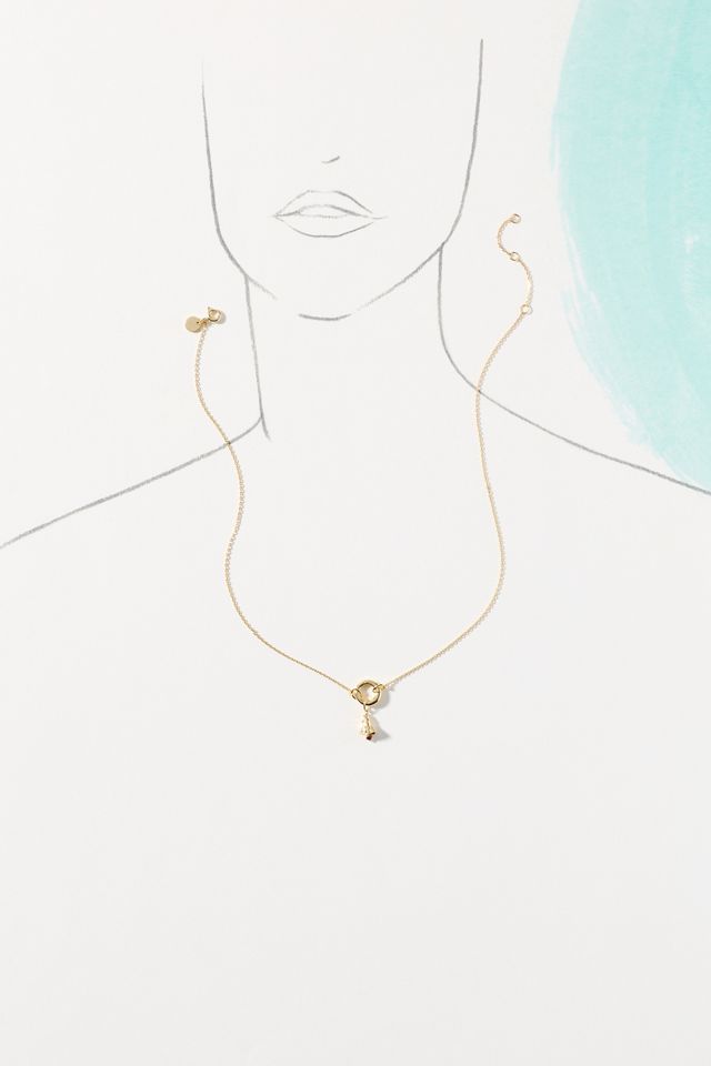Local Eclectic Birth Flower Charm Necklace #3