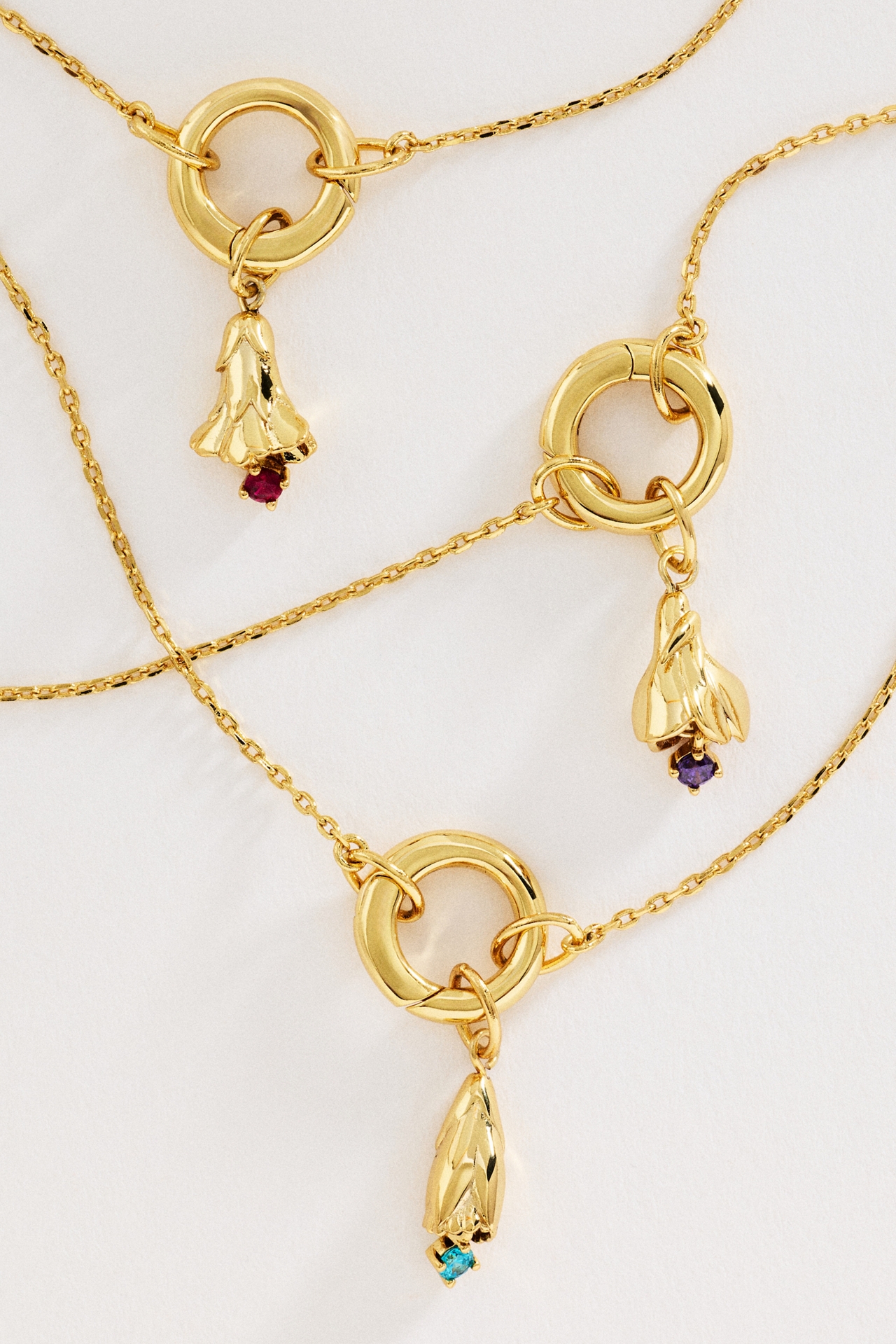 Local Eclectic Birth Flower Charm Necklace