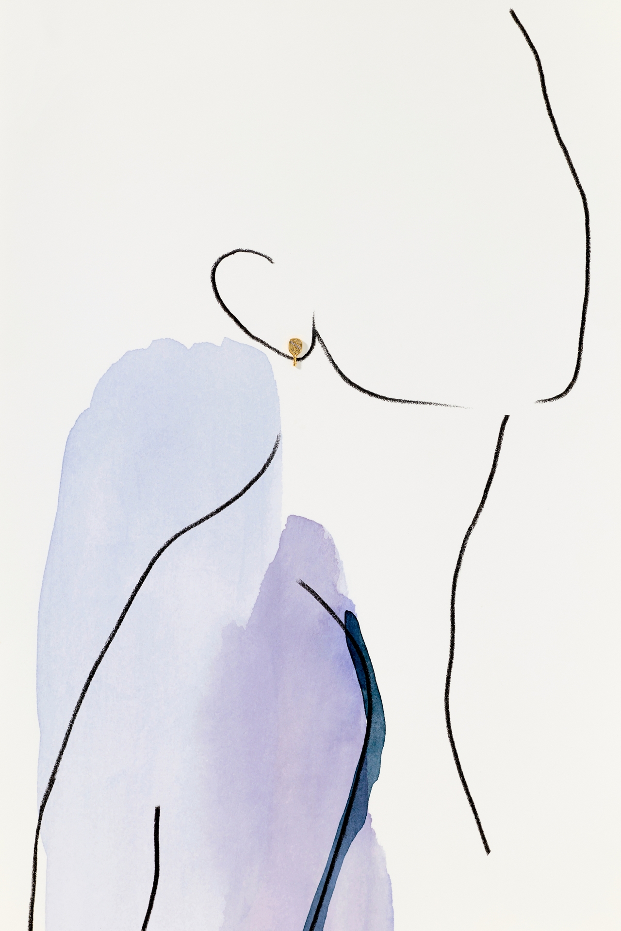 By Anthropologie Delicate Pickleball Icon Stud Earrings, Set of 2