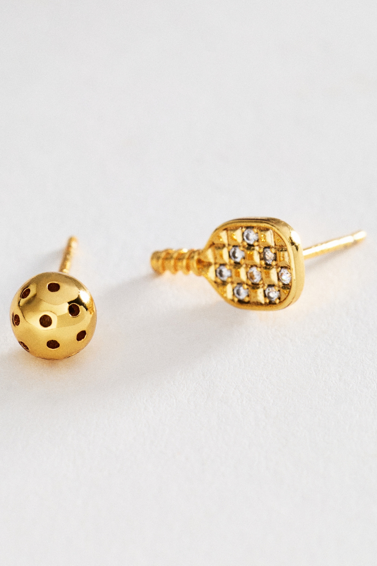 By Anthropologie Pickleball Icons Stud Earrings, Set of 2