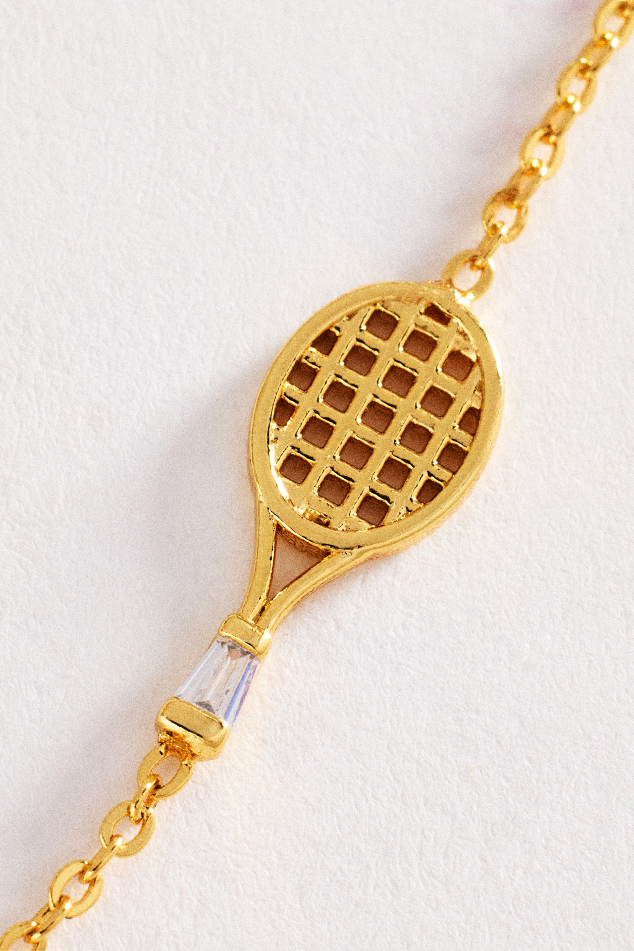 By Anthropologie Racket Charm Bracelet