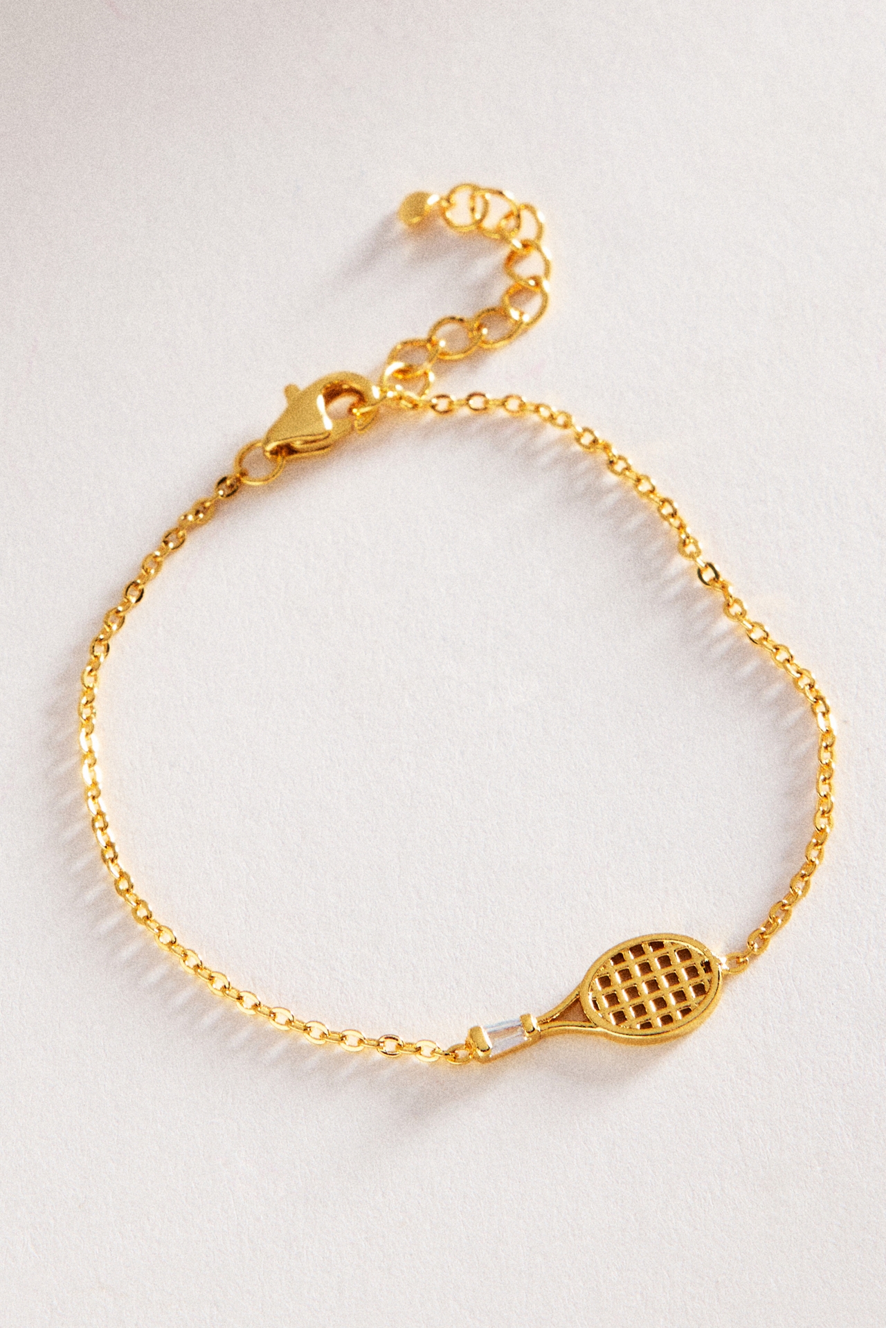 By Anthropologie Racket Charm Bracelet