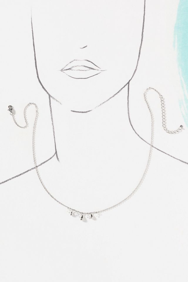 By Anthropologie Crystal Drop Necklace #2