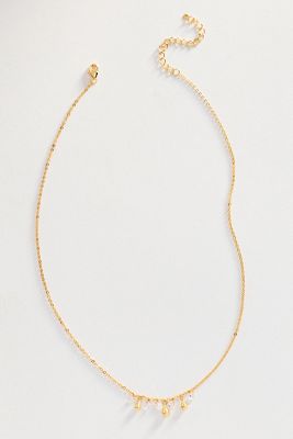 By Anthropologie Crystal Drop Necklace