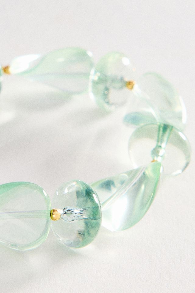 Beaded Resin Stretch Bracelet #1