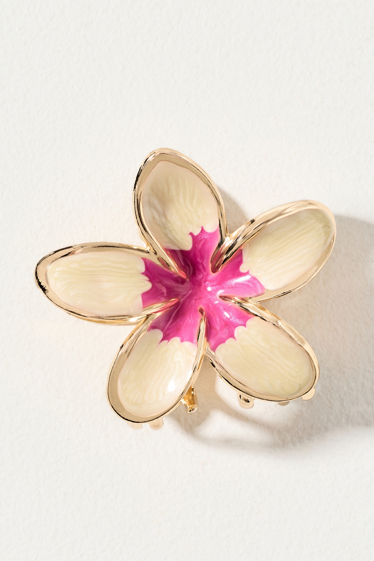 Metal Flower Hair Claw Clip