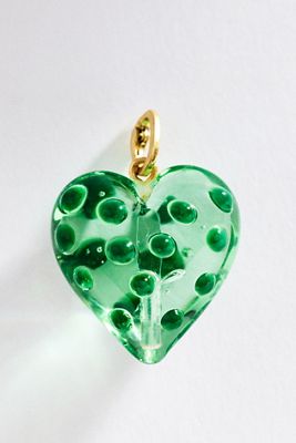Clare V. Polka Dot Heart Charm