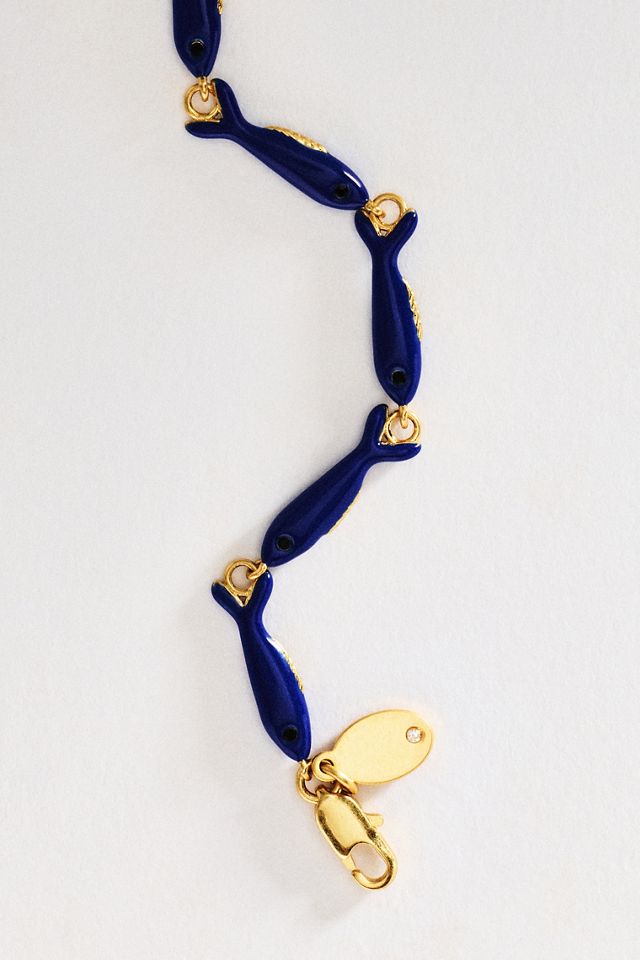 Clare V. Enamel Sardine Bracelet #1