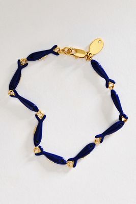 Clare V. Enamel Sardine Bracelet