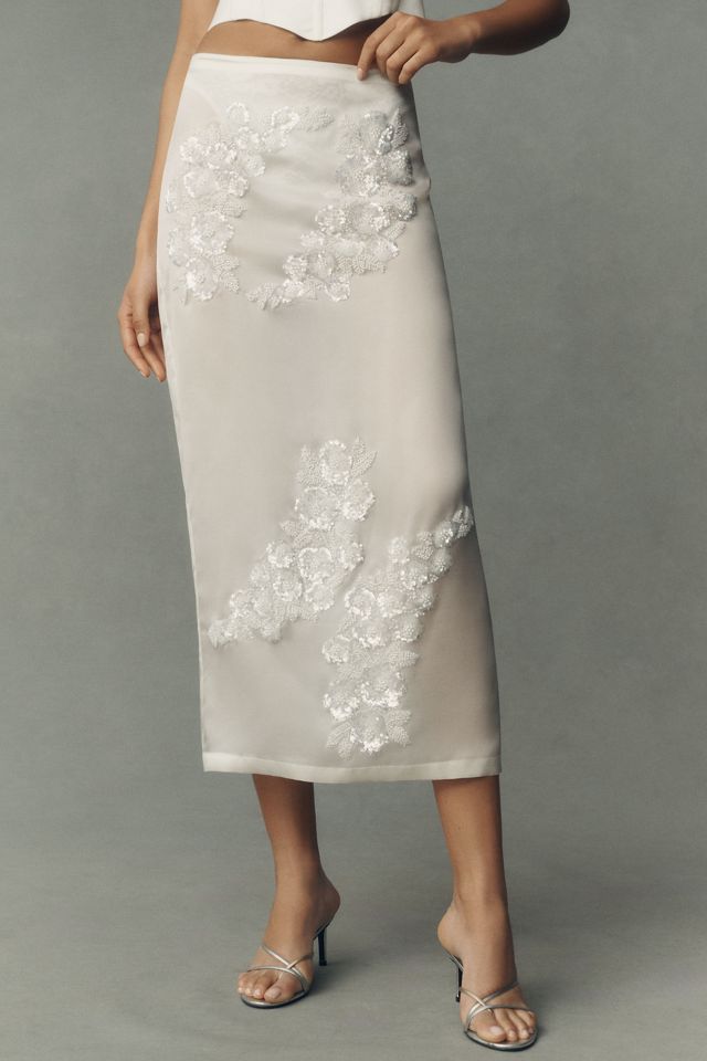 ILA Pixie Silk Midi Skirt #1