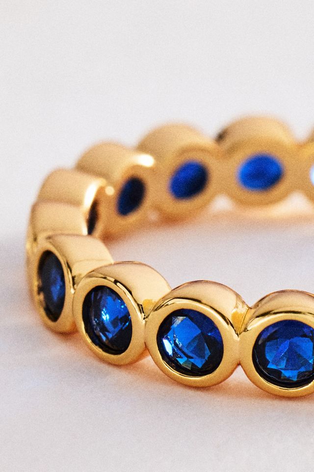 Crystal Bezel Stacking Ring #1