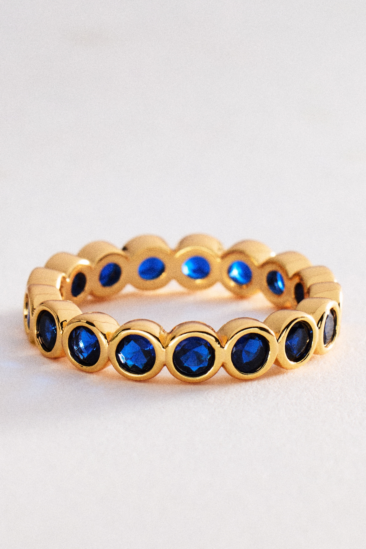 Crystal Bezel Stacking Ring