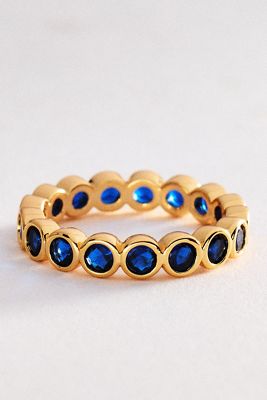 Crystal Bezel Stacking Ring