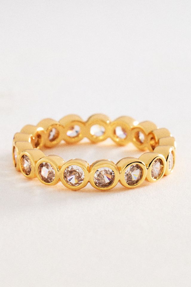 Crystal Bezel Stacking Ring | Anthropologie
