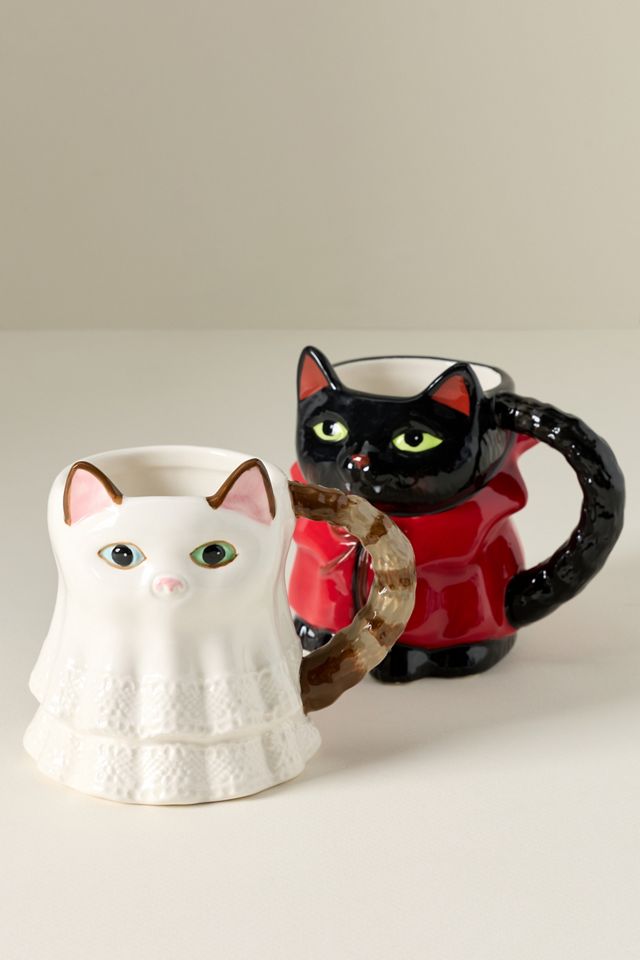 Peluche Halloween Stoneware Cat Mug #4