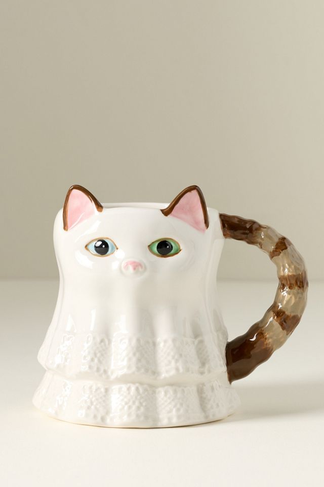 Peluche Halloween Stoneware Cat Mug #1
