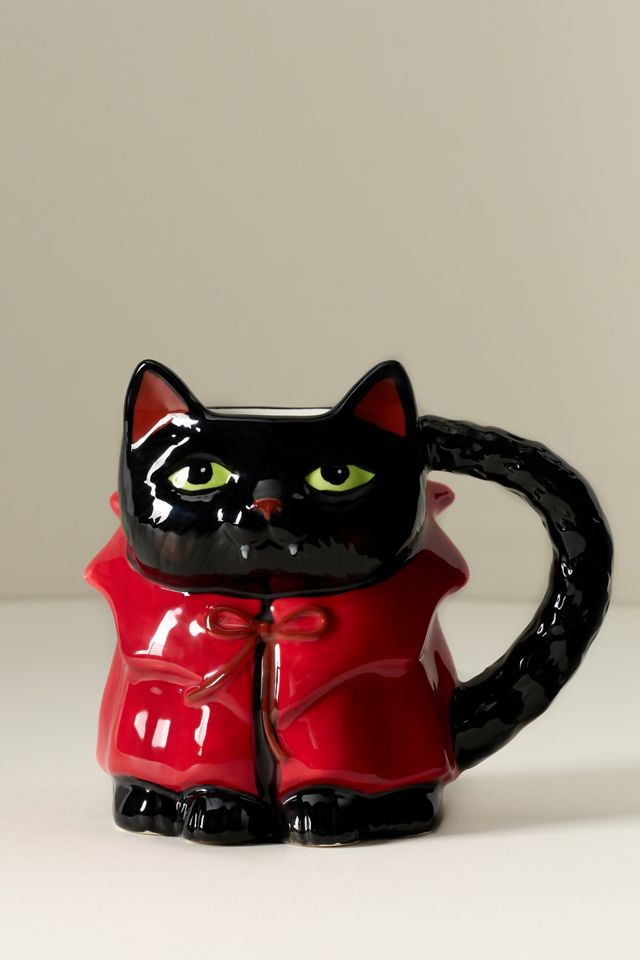 Peluche Halloween Stoneware Cat Mug #1