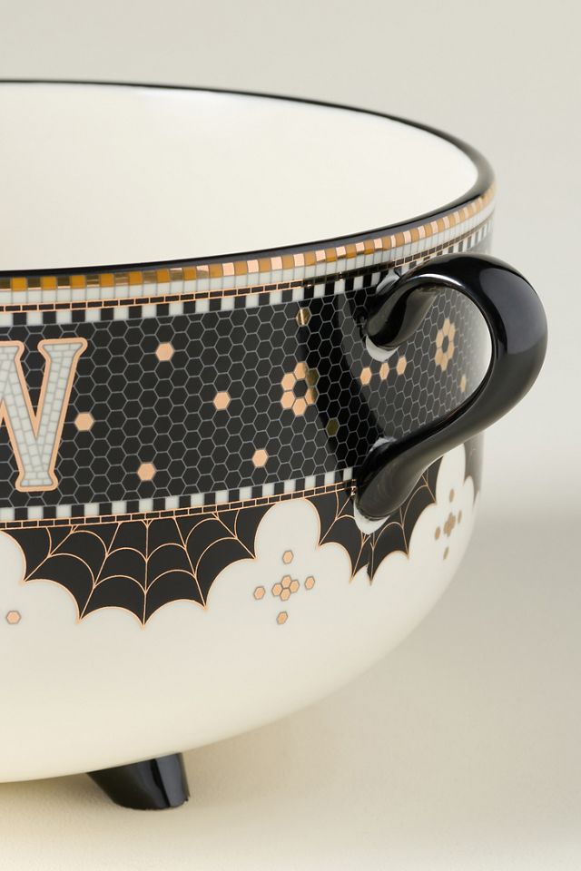Bistro Tile Stoneware Cauldron Candy Bowl: Halloween Edition