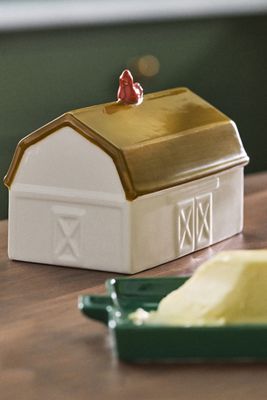 Molly Yeh Stoneware Barn Butter Dish