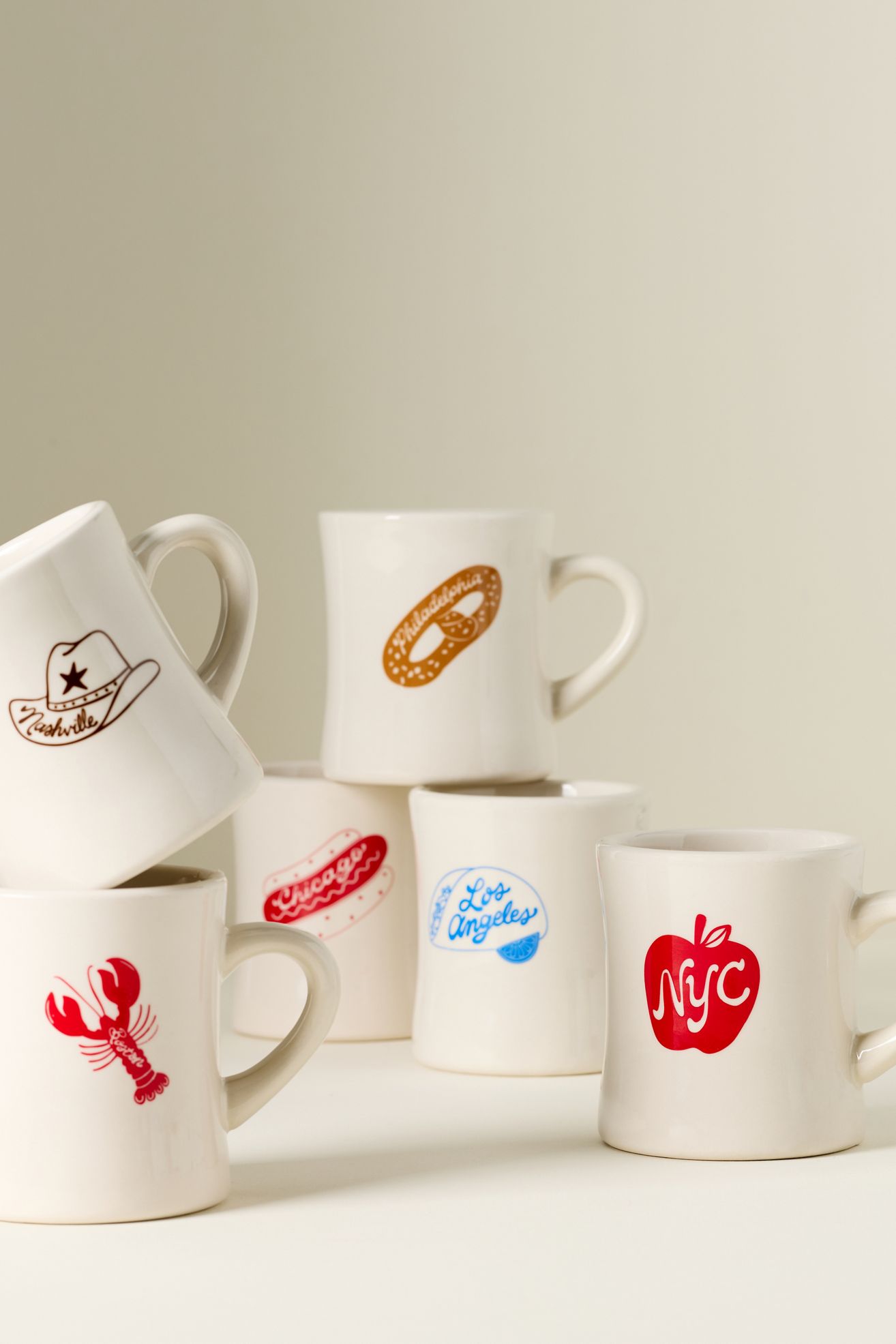 Alice & Wonder City Food Icon Mug - Philadelphia, One Size