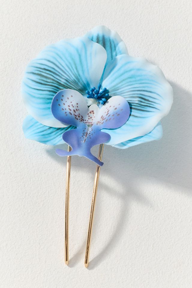 By Anthropologie Orchid French Hair Pin #1