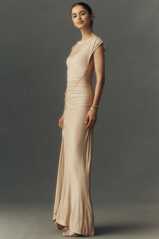 Shona Joy Micro Gathered Maxi Dress #4