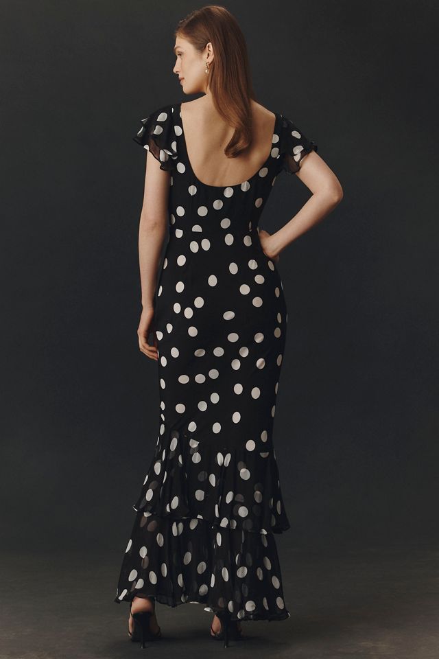 rixo evening dresses Elle Formal Sequin Feather Long Dress main image 1