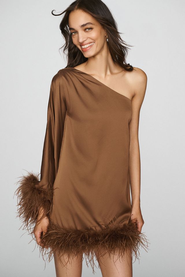 Hutch Satin Stretch One-Shoulder Mini Dress #2