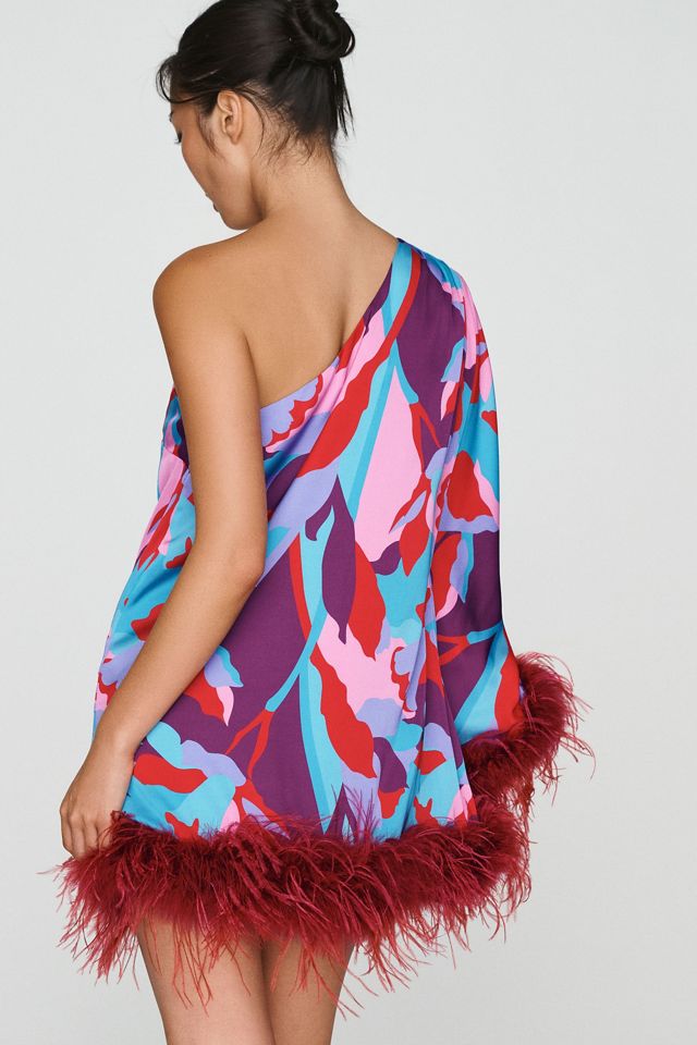 Hutch Satin Stretch One-Shoulder Mini Dress #2