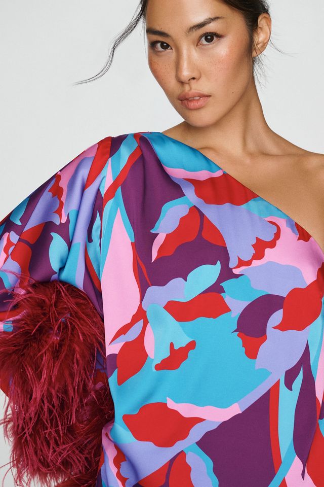 Hutch Satin Stretch One-Shoulder Mini Dress #3