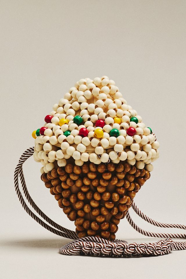 ALÉMAIS Wood Bead Gelato Mini Bag | Anthropologie