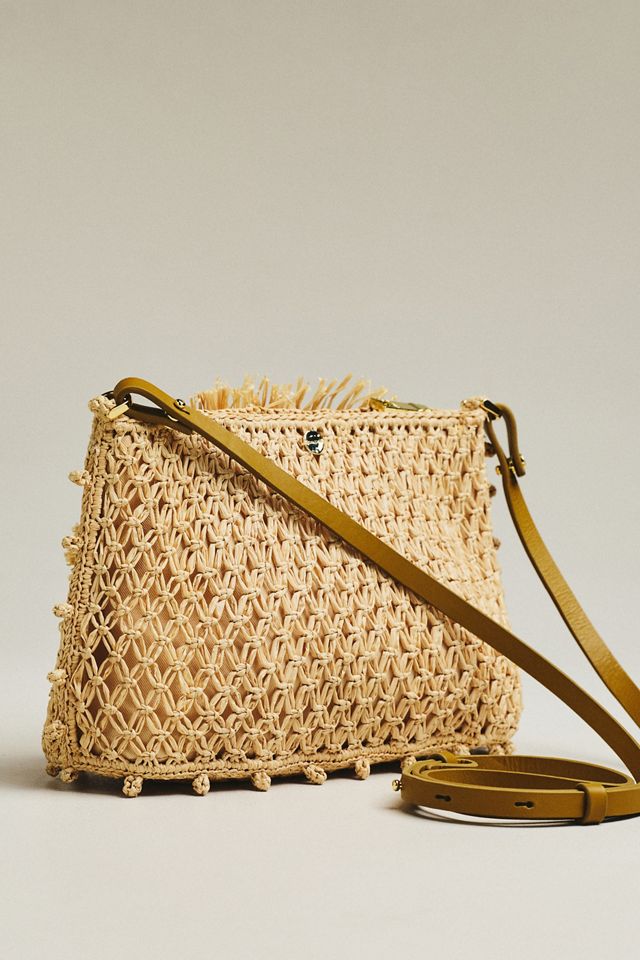 ALÉMAIS Raffia Macramé Clutch #1