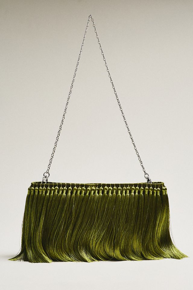 SIMONMILLER Boxy Tassel Clutch | Anthropologie