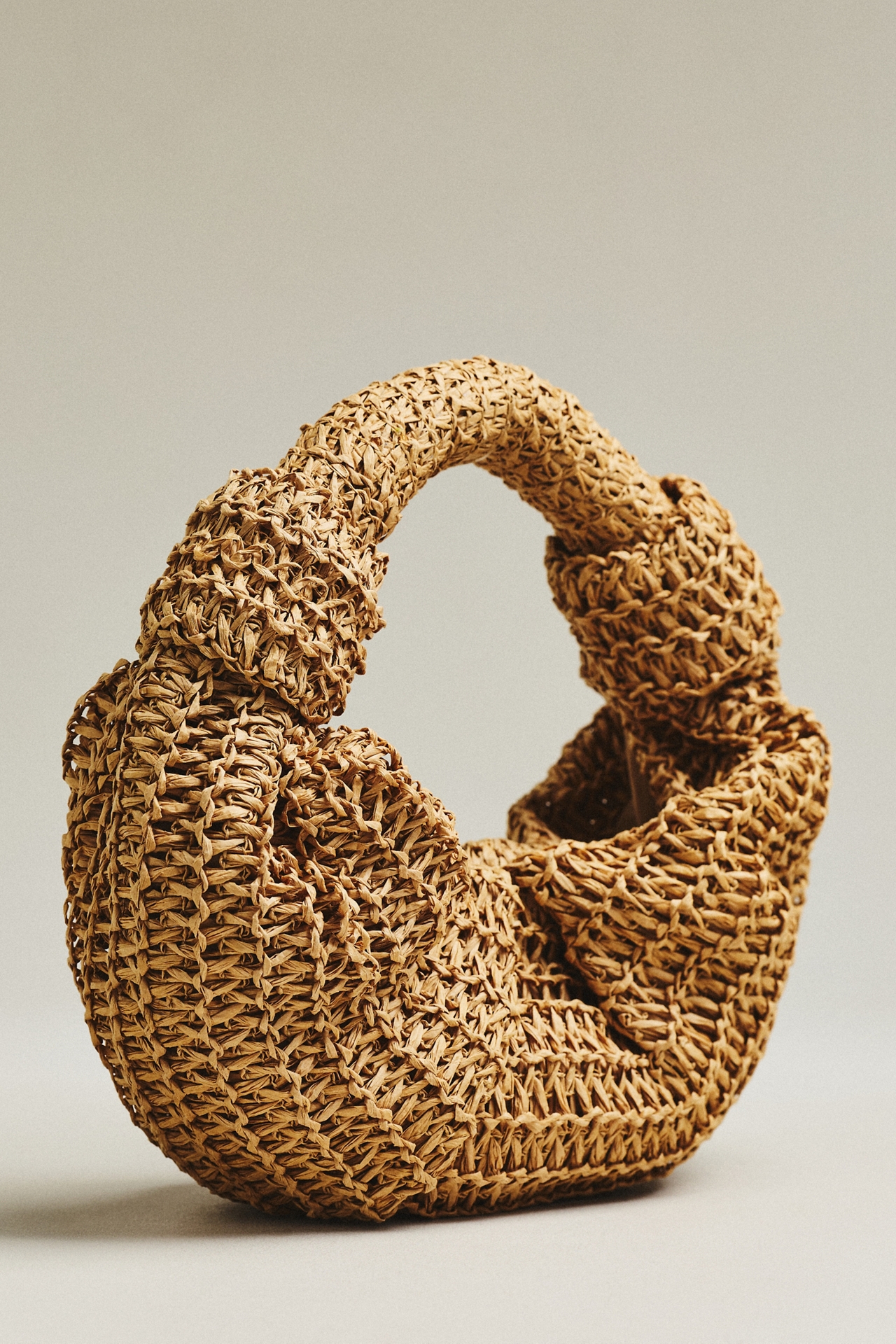 SIMONMILLER Lopsy Raffia Bag