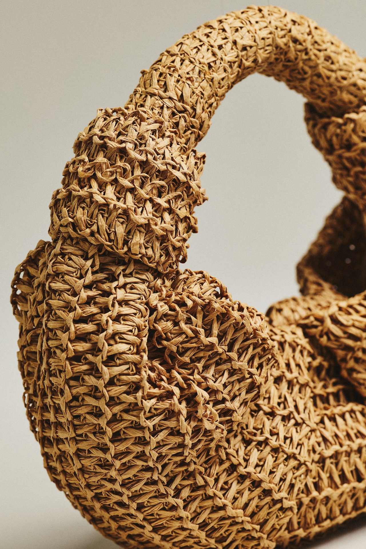 SIMONMILLER Lopsy Raffia Bag